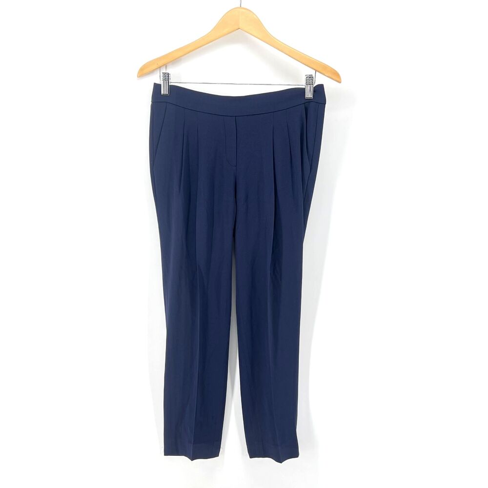 Babaton Aritzia Womens Size 8 Pleated Powder Blue Ankle Dress Pants Trousers 24"